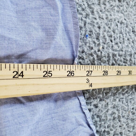 Banana Republic Top Womens Size 12 Light Blue Sleeveless Button-Down Chambray - Picture 5 of 8